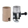 B&P Lamp On/Off Med. Base Socket Interior with 1/8F Threaded Connector and Paper Insulator view 3