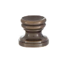 B&P Lamp Cup Shaped Design, Base Only Finial, Antique Brass Finish