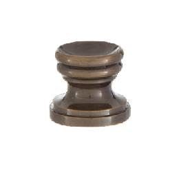 B&P Lamp Cup Shaped Design, Base Only Finial, Antique Brass Finish