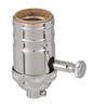 B&P Lamp Edison Size Full Dimmer Turned Socket in Nickel Finish view 1