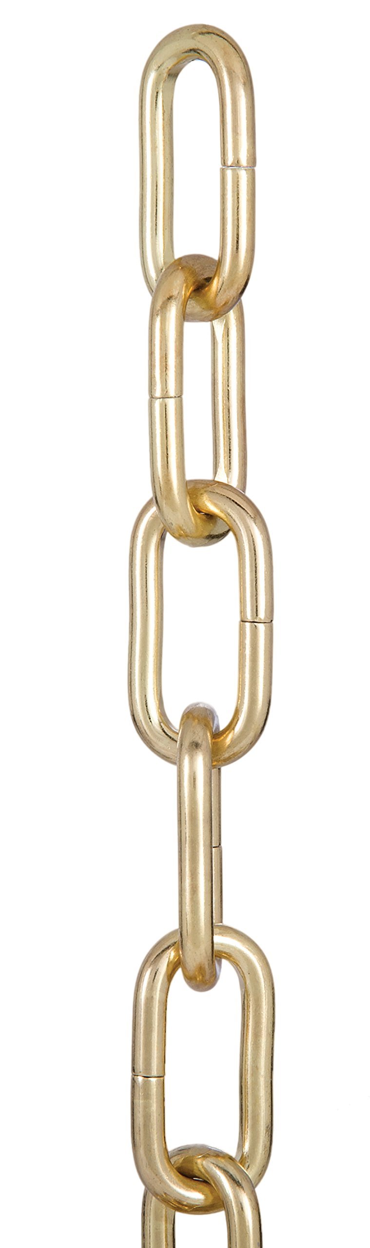B&P Lamp Brass Finish 0 Gauge Heavy Duty Chain