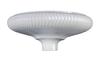 B&P Lamp American Made Opal Raised Rib Swirl Torchiere Shade with Pearl Luster, 16 Inch Bulge, 2-3/4 Inch Fitter, Hand-Blown Glass Floor Lamp Shade view 2