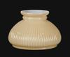B&P Lamp American Made Opal Glass Rib Student Shade, Buff Nu-Gold Background, 7 Inch Fitter, Hand Blown Milk Glass, Plain Top, 5-3/8 Inch Height view 3