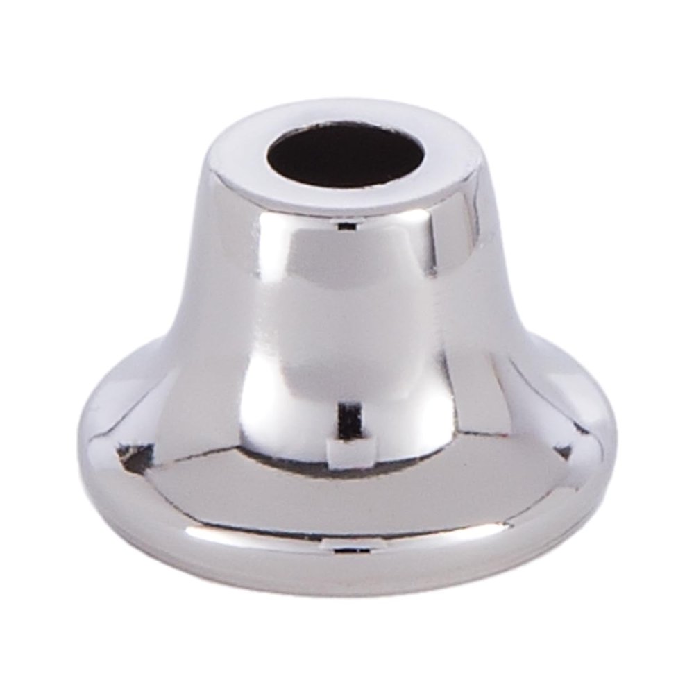 B&P Lamp Nickel Plated Finish Flared Steel Neck