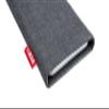 fitBAG Jive Gray Custom Tailored Sleeve for LeEco LePro 3. Fine Suit Fabric Pouch with Integrated Microfibre Lining for Display Cleaning view 3