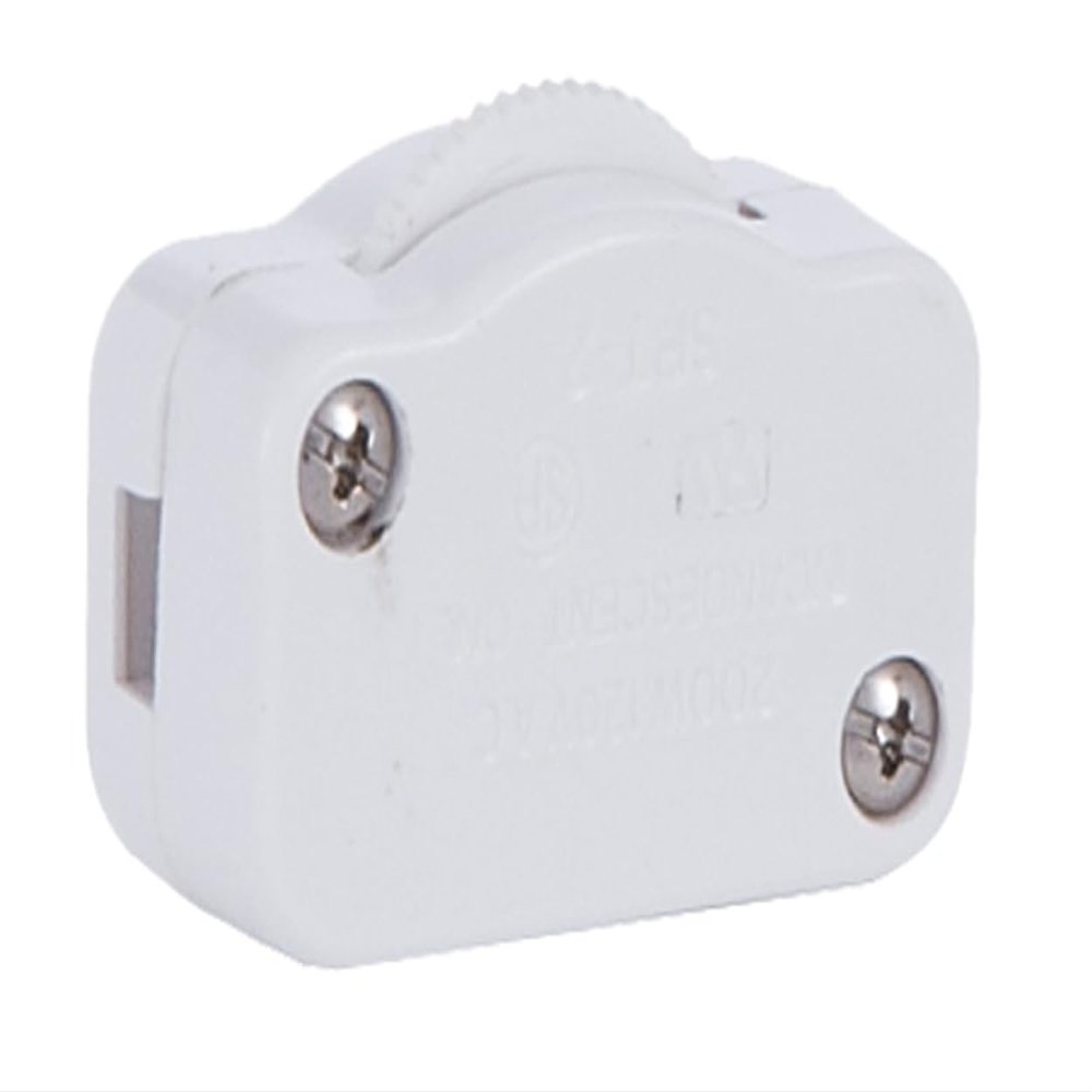 B&P Lamp White Hi-Low Only Inline Brightness Control Switch for 18/2 SPT-1 Lamp Cord Not a Full Range dimmer.