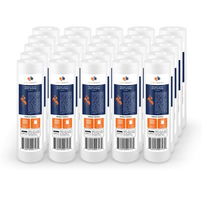 Aquaboon 5 Micron 10 x 2.5 Sediment Water Filter Replacement - 25 Pack