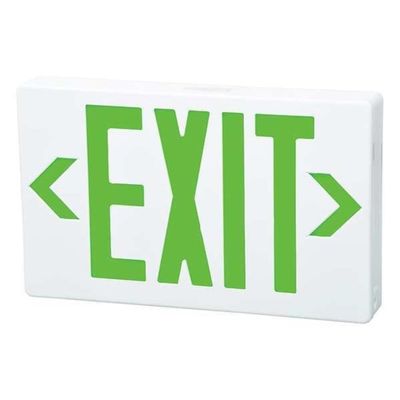 Fulham Exit Sign, White, 1 or 2 Face(s), LED, Universal Mount, Nickel Cadmium FHEX21WGEM - 1 Each