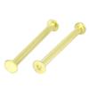 uxcell 5mmx70mm Brass Plated Chicago Screws Binding Posts Docking Rivet 10pcs view 3