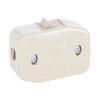 B&P Lamp Ivory, Heavy Duty Rocker Switch for Round Lamp Cord view 1