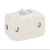 B&P Lamp Ivory, Heavy Duty Rocker Switch for Round Lamp Cord view 3
