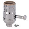 B&P Lamp Edison Size Full Dimmer Stamped Socket in Nickel Finish view 3