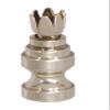B&P Lamp 6 Prong Design, Base Only Finial, Satin Nickel Finish view 1
