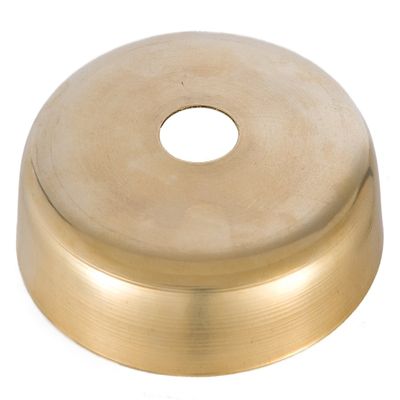 B&P Lamp Unfinished Brass Disc Shape Screw Collar Ceiling Light Canopy Plate