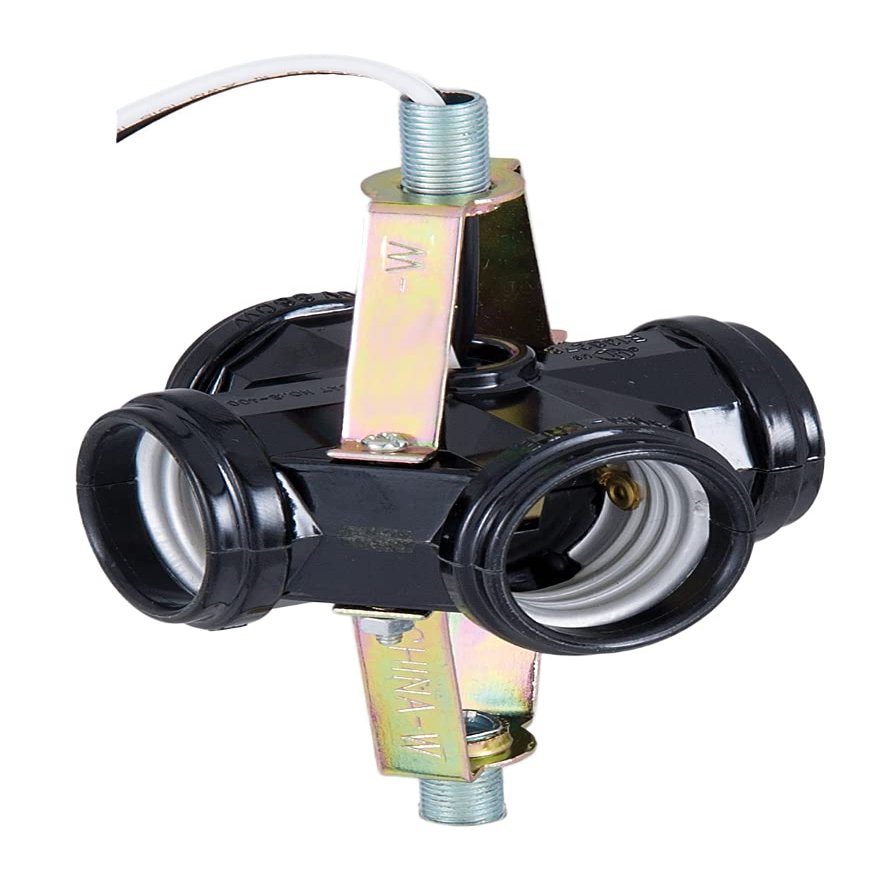 B&P Lamp 4-Socket Edison Base Socket Cluster