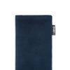 fitBAG Classic Blue Custom Tailored Sleeve for LeEco LePro 3. Genuine Alcantara Pouch with Integrated Microfibre Lining for Display Cleaning view 4