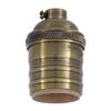 B&P Lamp Heavy Turned Brass Keyless Sockets, Antique Brrass Finish, Keyless (No Switch), No Uno Thread view 1
