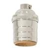 B&P Lamp Heavy Turned Brass Keyless Sockets, Antique Brrass Finish, Keyless (No Switch), No Uno Thread view 2