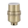 B&P Lamp Antique Brass Finish, Med. Base Modern Keyless Lamp Socket view 1