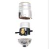 B&P Lamp Nickel Plated Finish Table Lamp Wiring Kit with a 8 Inch Harp and Push-Thru Socket view 3