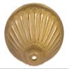 B&P Lamp 4 Inch Diameter Die Cast Brass Ceiling Light Canopy Plate or Cap view 3
