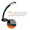 OttLite Cobra LED Desk Lamp with USB - Black view 3