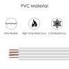 RGBZONE 10m/33ft 22AWG 4pin LED Light Strip Cable Cord, LED Electric Wire 22 Gauge, Conductor Extension Cable Line Cord for RGB LED Strip 5050 3528, PVC Plastic Flexible(White) view 4
