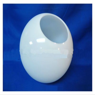 12" White Acrylic Round Plastic Light Globe Pole Post Lamp Outdoor Fixture Home Enhancement