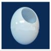 12" White Acrylic Round Plastic Light Globe Pole Post Lamp Outdoor Fixture Home Enhancement view 2