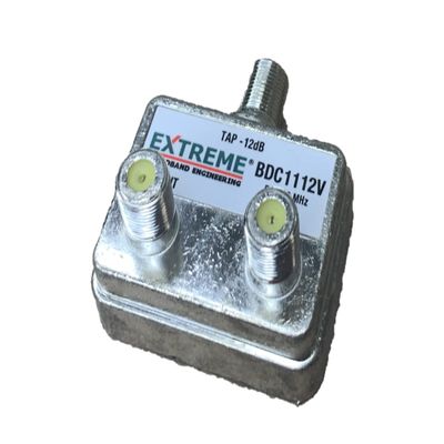 Extreme Broadband 1 Count Silver Coaxial Cable Coupler for Cable Modem, Satellite Receiver, Digital TV & More
