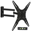 Mount-It TV Wall Mount Full Motion LCD, LED 4K TV Swivel Bracket for 23-55 inch Screen Size, Compatible with VESA 400x400, 66 lbs Capacity (MI-2065L), Black view 1
