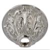 B&P Lamp Nickel Plated Finish Cast Brass Screw Collar Ceiling Light Canopy Plate view 1
