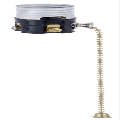 B&P Lamp Pull Chain, Med. Base Lamp Socket Interior, 5" Chain