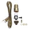 B&P Lamp Antique Brass Socket with Matching Cord Set and Basic Hardware view 1