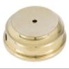 B&P Lamp Unfinished Flared Disc Solid Brass Lamp Base, 7 Inch Top Diameter, 8-3/8 Inch Bottom Diameter, 1/8F Center Hole, Modern Style view 3