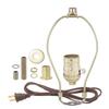 B&P Lamp Brass Plated Finish Table Lamp Wiring Kit with 7 Inch Harp and Full-Range Dimmer Socket view 2