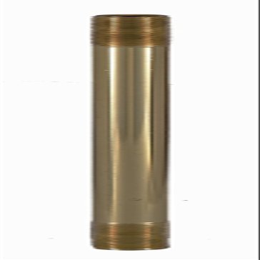 B&P Lamp 8 Inch Solid Brass 1/8 IP Threaded Rod