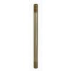B&P Lamp 8 Inch Solid Brass 1/8 IP Threaded Rod view 2