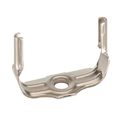 B&P Lamp Heavy Duty Wide Lamp Shade Harp Holder Base, 1/8IP, Polished Nickel Finish