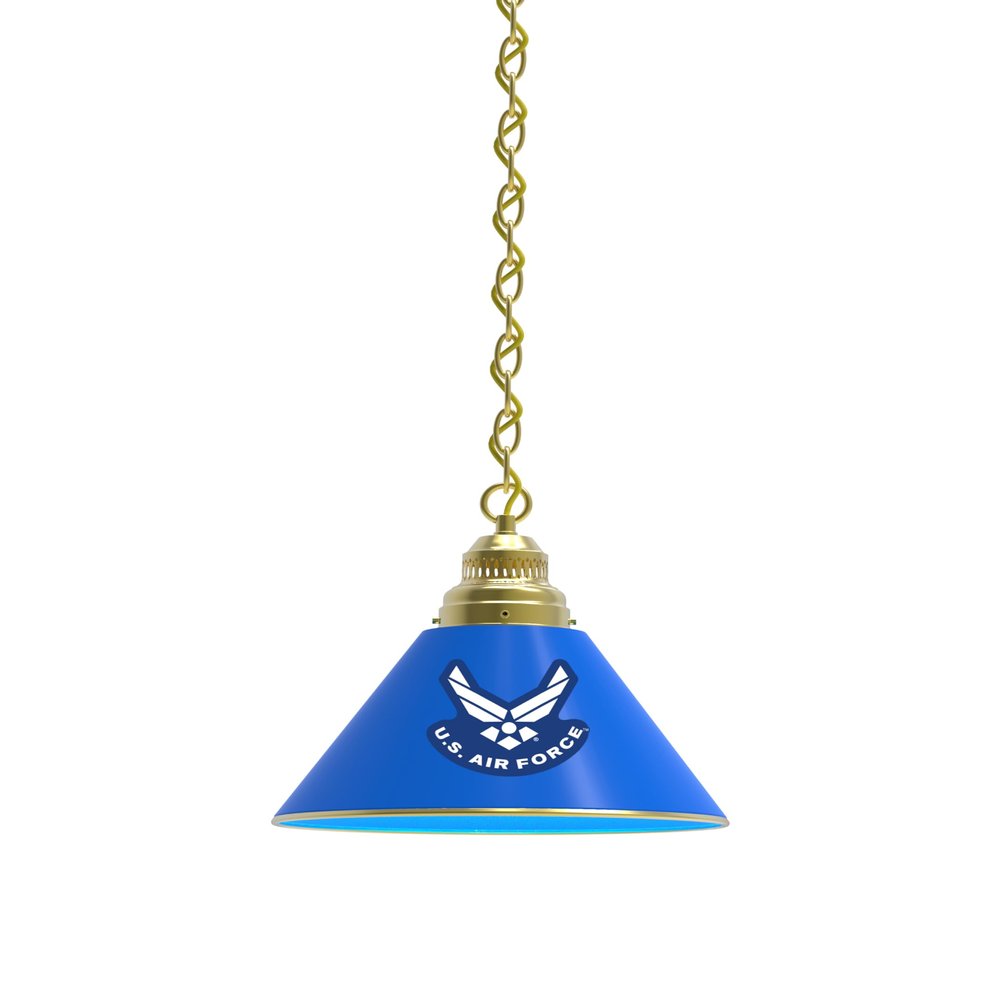 Holland Bar Stool Co. U.S. Air Force Pendant Light with Brass Fixture by The