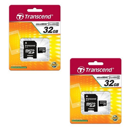 Samsung P600 Tablet Memory Card 2 x 32GB microSDHC Memory Card with SD Adapter (2 Pack)