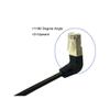 Qaoquda CAT6 Network Extension Cable,90 Degree RJ45 A Male to A Female Screw Panel Mount Extension Cable,Support Ethernet Cat 5e/Cat 6-10 inch (Upward) view 4