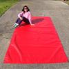 Tarp, Heavy Duty, Red 5' X 6' Feet Waterproof, 18 Oz. Vinyl w/Reinforced Edges (5' X 6' Feet, Red) view 2