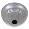B&P Lamp Unfinished Steel Screw Collar Ribbed Ceiling Light Canopy Plate view 1