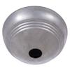 B&P Lamp Unfinished Steel Screw Collar Ribbed Ceiling Light Canopy Plate view 2