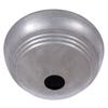 B&P Lamp Unfinished Steel Screw Collar Ribbed Ceiling Light Canopy Plate view 3