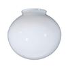 B&P Lamp 8" Oval Shaped Opal Glass Modern Shade view 1