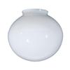 B&P Lamp 8" Oval Shaped Opal Glass Modern Shade view 2
