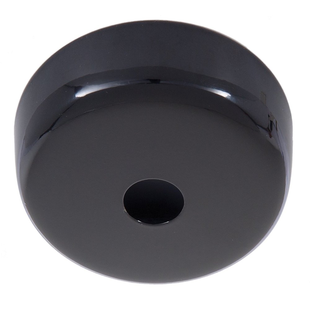 B&P Lamp Black Finish Plain Rounded Canopy and Ceiling Light Canopy Plate Kit