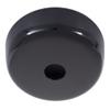 B&P Lamp Black Finish Plain Rounded Canopy and Ceiling Light Canopy Plate Kit view 1